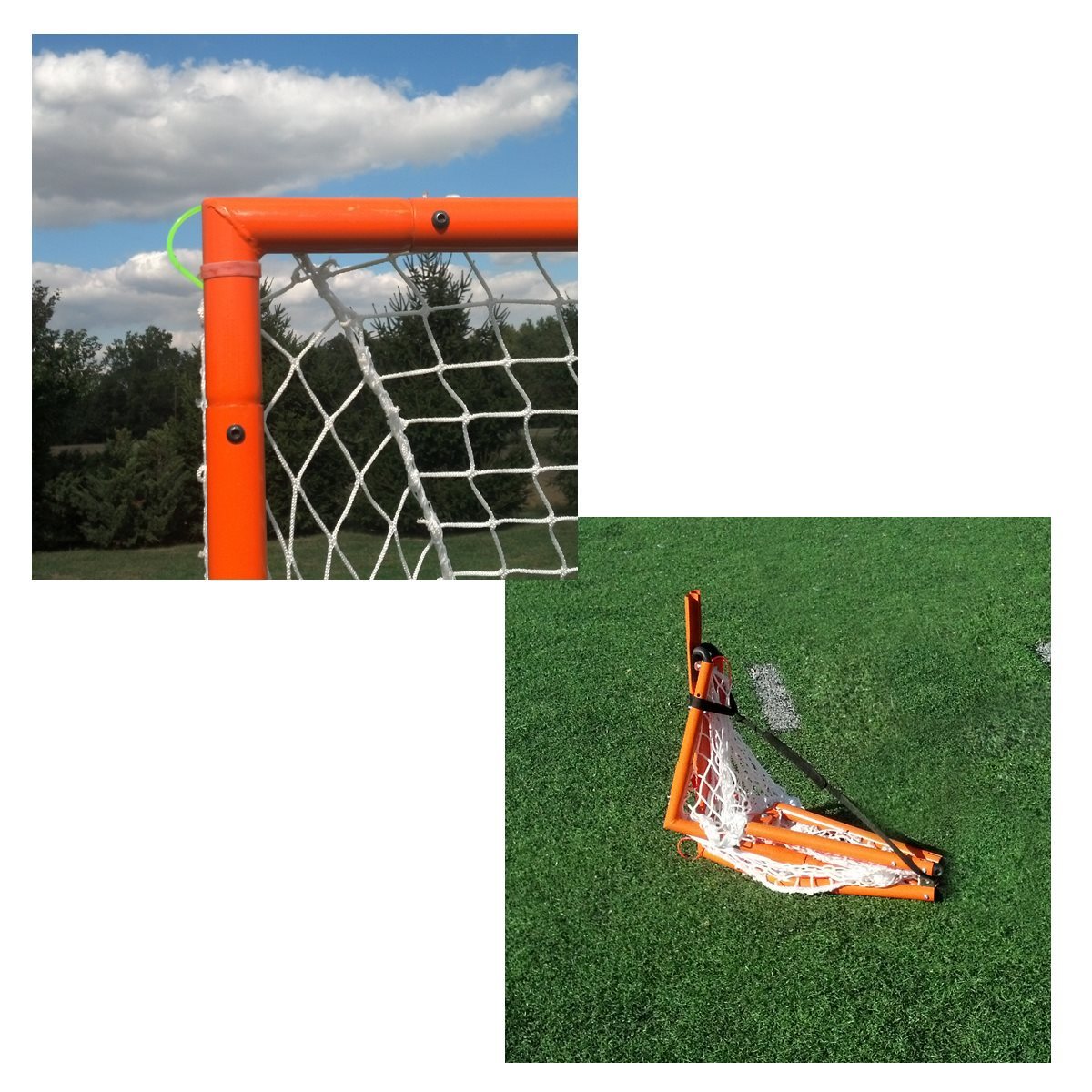 VEVOR But de Crosse 370 x 275 cm 3-en-1, Cage de Lacrosse Portable avec