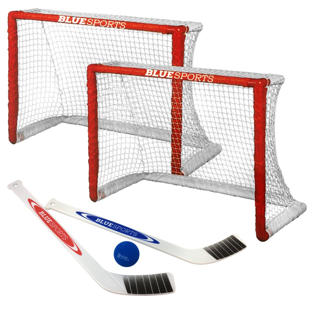 Ensemble Mini Hockey Enfant – 2 Bâtons + 2 Balles, Pour 3-7 Ans, PP Résistant