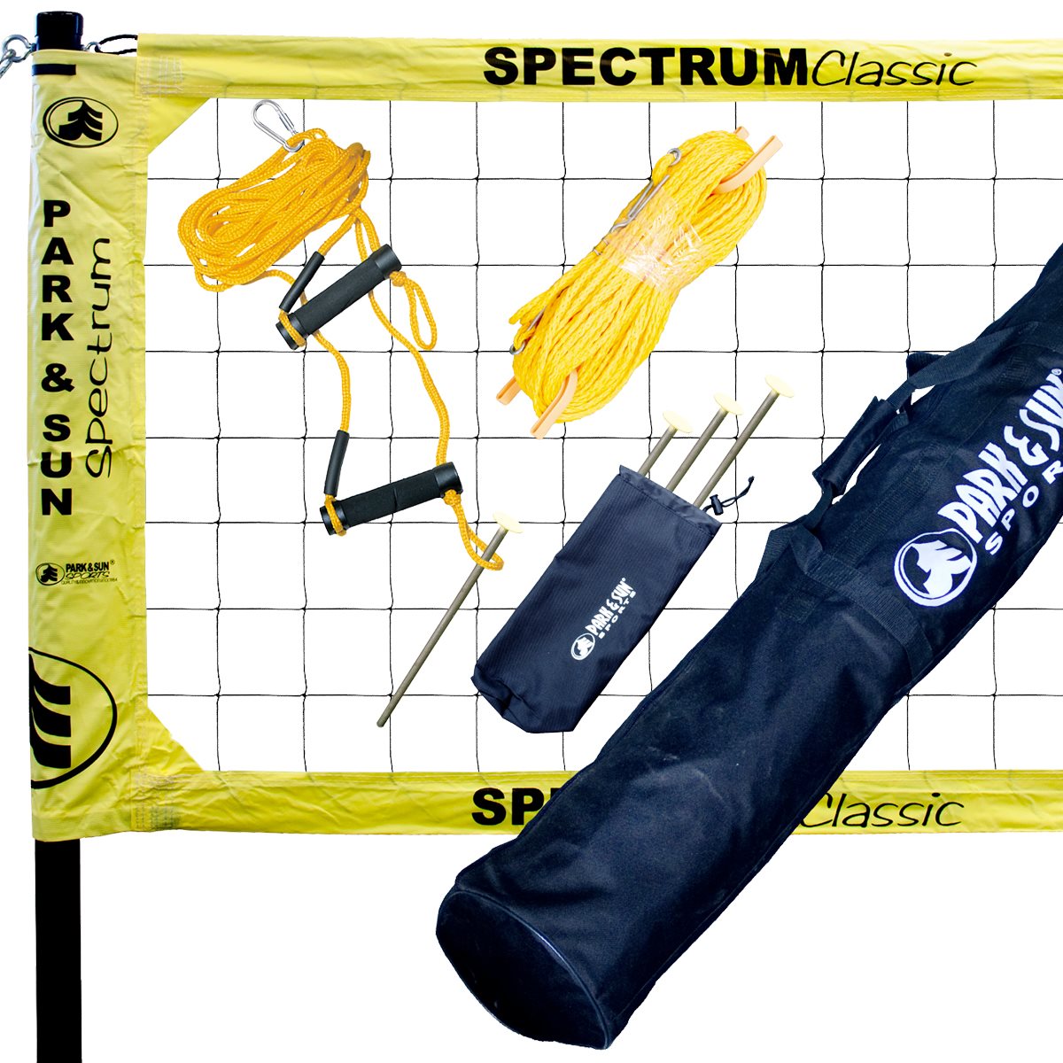 Gacqpli Lignes De Beach Volley – 16x8m, Nylon Tissé Haute Densité, Anti-UV, Anti-Déchirure – Sac De Transport Inclus – Installation Rapide