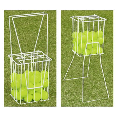 Panier à balles de tennis pliant, capacité de 75 balles Panier à balles de tennis pliant, capacité de 75 balles