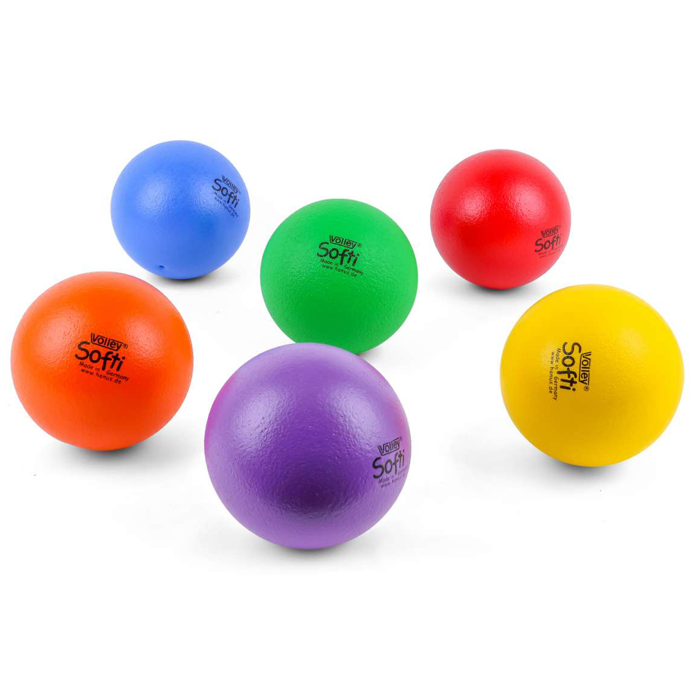 Ballon en mousse haute densité recouverte de polyuréthane Volley® Softi, 16 cm (6")