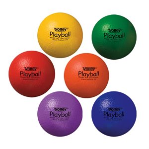 Ensemble de 6 ballons en mousse haute densité recouverte de polyuréthane Volley® PlayBall, 16 cm (6")