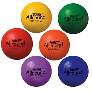 Ensemble de 6 ballons en mousse haute densité recouverte de polyuréthane Volley® AllRound, 18 cm (7")
