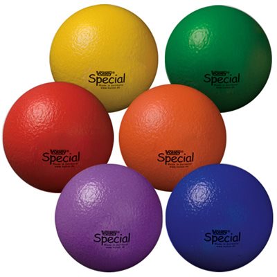 Ensemble de 6 ballons en mousse haute densité recouverte de polyuréthane Volley® Special, 21 cm (8,25") Ensemble de 6 ballons en mousse haute densité recouverte de polyuréthane Volley® Special, 21 cm (8,25")