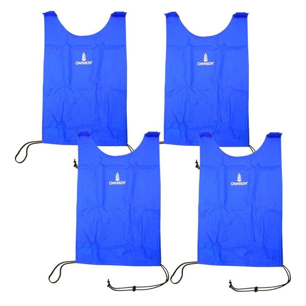 Dossards OMNIKIN® en nylon, ensemble de 4 bleus Dossards OMNIKIN® en nylon, ensemble de 4 bleus