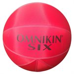 Ballon OMNIKIN® «Six» rouge, 46 cm (18")