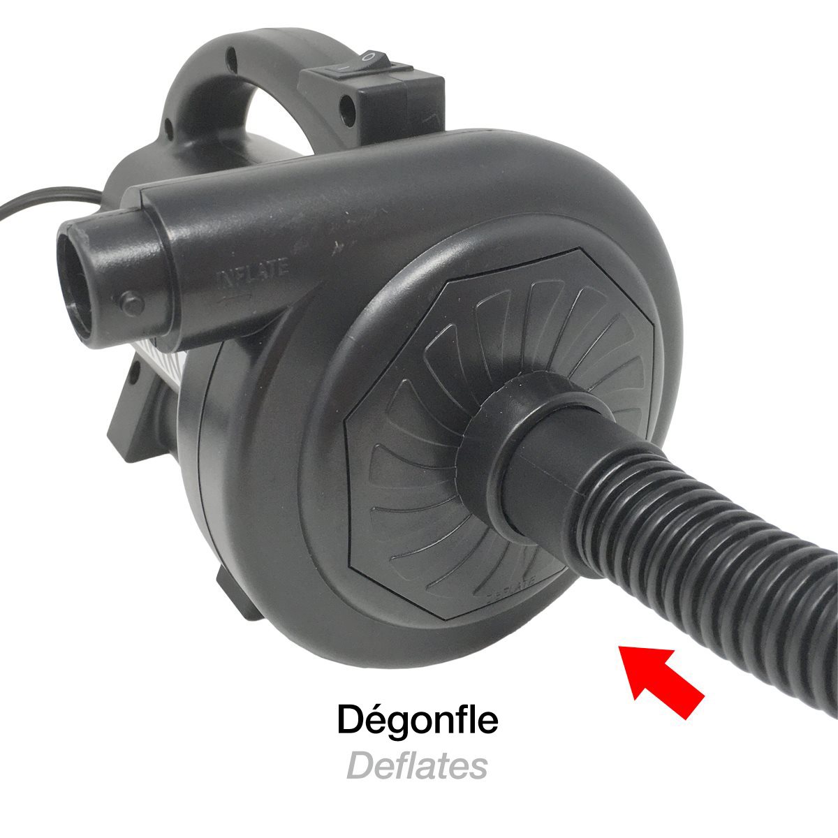 Gonfleur Ballon, 220V-240V 600W Gonfleur Electrique Ballon, 18 Pièces Portable P