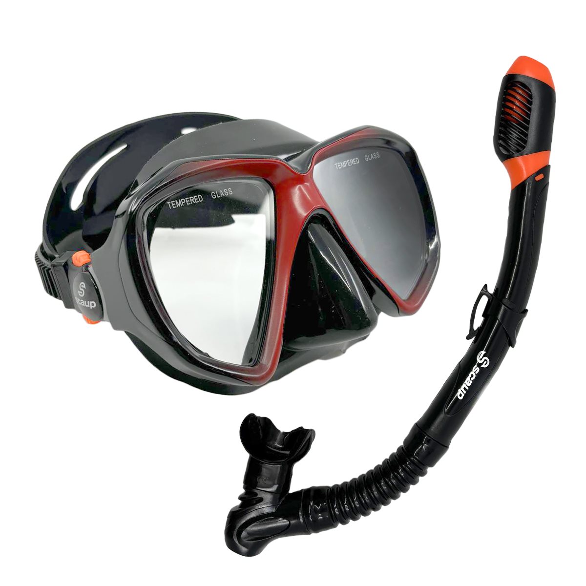 Masque Et Tuba Plongée Adulte - Anti-Buée Et Dry Top | Équipement Snorkeling PVC Pour Apnée