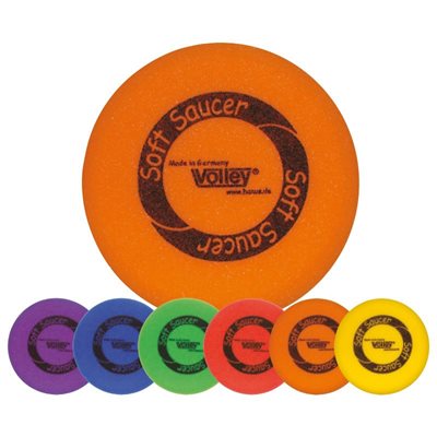 Ensemble de 6 frisbees Volley® en mousse, 23g - 25 cm (9,87") Ensemble de 6 frisbees Volley® en mousse, 23g - 25 cm (9,87")