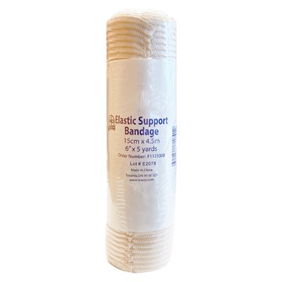 Bandage élastique 6"x5 verges Bandage élastique 6"x5 verges