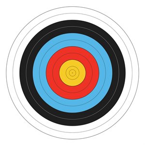 Cible de tir à l'arc ronde en mousse avec housse, 91 cm (36")