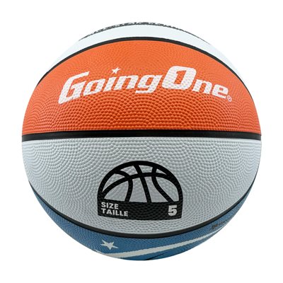 Ballon De Basketball En Caoutchouc, #5, Tricolore