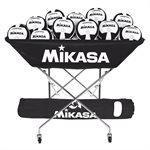 Chariot à ballons pliant de style hamac en acier Mikasa noir avec sac de tranport, capacité de 24 ballons, 102 x 56 x 122 cm (40 x 22 x 48")