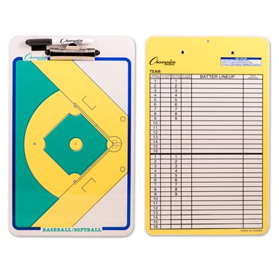 Tableau de jeu, baseball ou softball 25,5 x 40 cm (10 x 16") Tableau de jeu, baseball ou softball 25,5 x 40 cm (10 x 16")