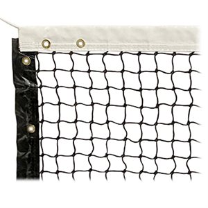 Filet de pickleball robuste permanent en polyéthylène de 6,6 m (21,7"), avec câble en acier de 8 m (26')