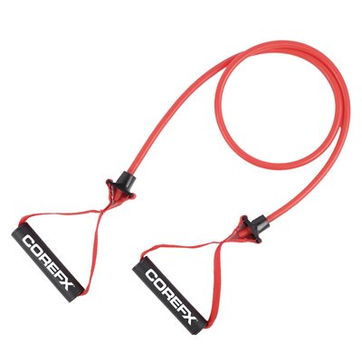 Tube élastique d'exercice, latex, moyenne, rouge Tube élastique d'exercice, latex, moyenne, rouge