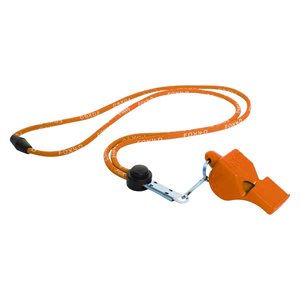 Orange Fox40 Classic Whistle with Breakaway Lanyard