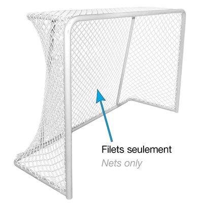 Paire de filets pour paire de buts de dek hockey, 4'x5'