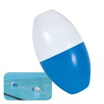 Bouée bleue et blanche