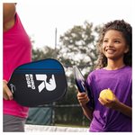 Ensemble de pickeball de 2 raquettes en bois «Rhino Edge» et 2 balles jaunes Rhino Pickleball® 