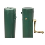 Paire de poteaux de tennis ronds en aluminium avec ancrages