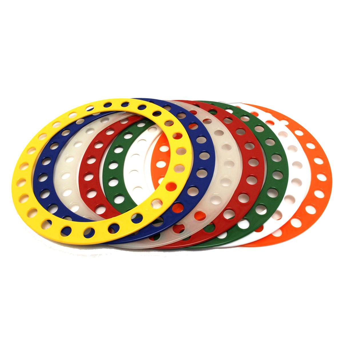 Kalindri Sports Anneaux De Jonglage Lot De 12 – Anneaux Souples Et Légers Pour Débutants, Pros, Cirque & Coordination Œil-Main