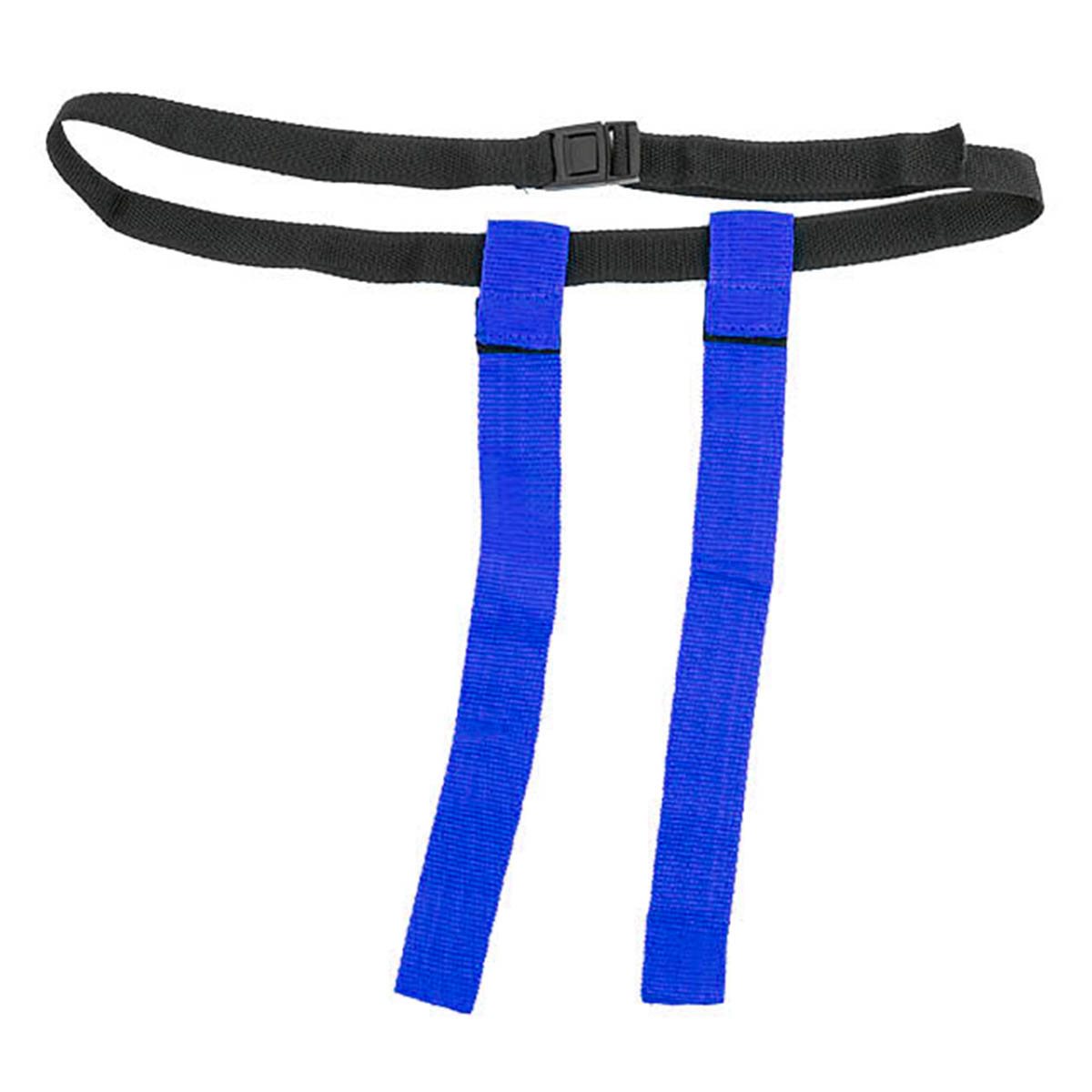 Ceinture de flag football, fanions Velcro bleus