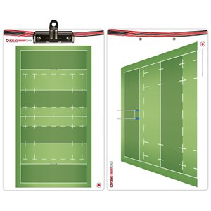 Tableau de jeu Fox40 Smartcoach Pro, rugby, 25,5 x 40 cm (10 x 16")