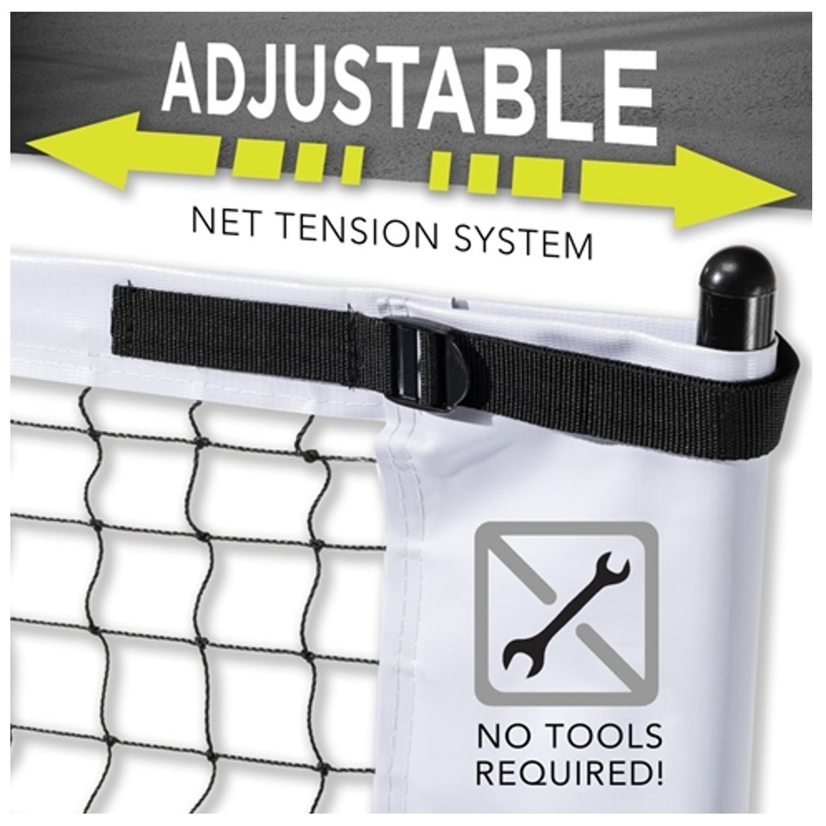 Palline Padel Filet De Volley-Ball Portable Avec Sac - 9.5m X 1m, Maille Polyéthylène Renforcée, Hauteur Réglable - Pour Plage, Piscine, École Filet Volley 9.5m