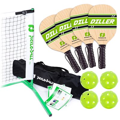 Ensemble de tournoi de pickleball complet portatif en acier PickleBall Inc® «Diller», 6,7 m (22') Ensemble de tournoi de pickleball complet portatif en acier PickleBall Inc® «Diller», 6,7 m (22')