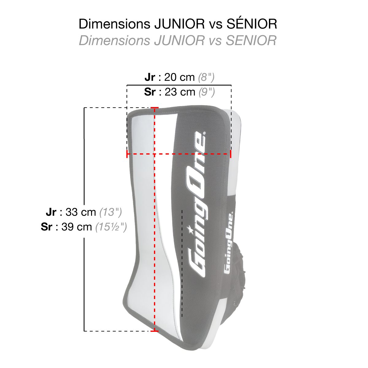 Street Hockey Goalie Blocker, Senior