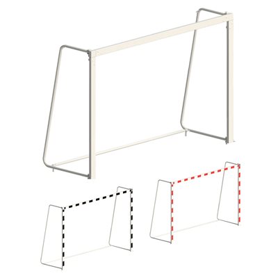 Pair of Folding Aluminum Handball Goals