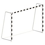 Paire de buts de handball pliants en aluminium peint, 6'6" x 9'9" x 2'5" x 3'6"
