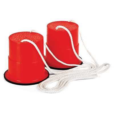 Pair of Plastic Adjustable Stilts, 5"  Pair of Plastic Adjustable Stilts, 5"