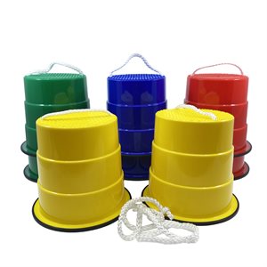 4 Pairs of Plastic Adjustable Stilts, 5"