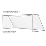 Paire de buts de soccer séniors Kwik Goal® «Fusion Max», poteaux ronds, 8' x 24' x 3,5' x 9'
