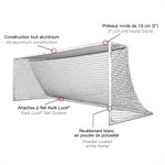 Paire de buts de soccer séniors de luxe Kwik Goal® «EUROPEAN CLUB», poteaux ronds, 8' x 24' x 3' x 8,5'