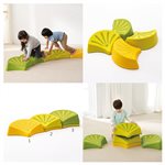 6 tilted stones in the shape of a flower petal