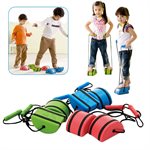 3 Pairs of Stilts with Adjustable Ropes