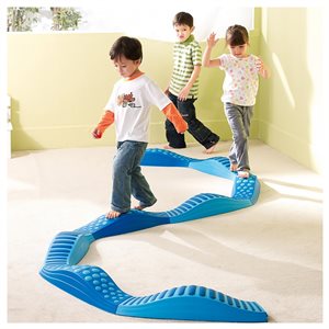WePlay Wavy tactile path, 8 blue pieces