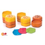 Ensemble de création de parcours d'équilibre WePlay® «Honey Hill» de 6 items