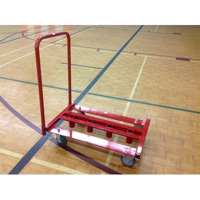 Chariot à poteaux de volleyball en acier Laurentian Athletics®, Capacité de 4 poteaux de 4,8 cm (1,9") Chariot à poteaux de volleyball en acier Laurentian Athletics®, Capacité de 4 poteaux de 4,8 cm (1,9")