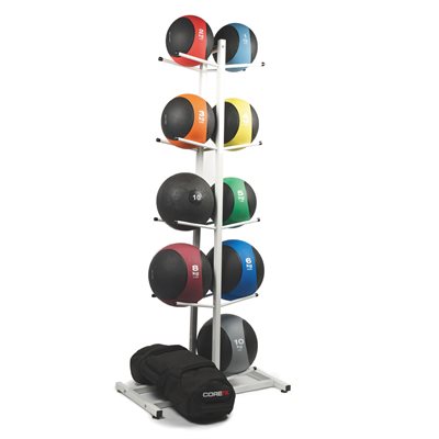 Support double à ballons médicinaux en acier, capacité de 10 ballons, 178 x 53 x 61 cm (70 x 20 x 24") Support double à ballons médicinaux en acier, capacité de 10 ballons, 178 x 53 x 61 cm (70 x 20 x 24")
