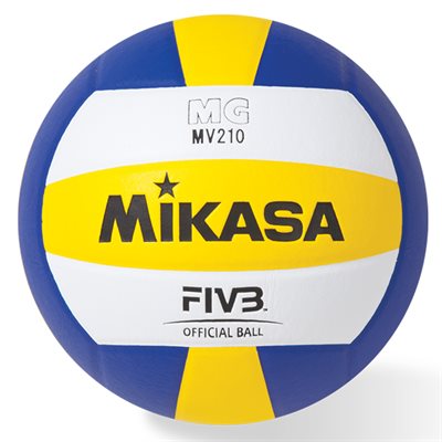 Ballon De Volley Officiel FIVB Mikasa V200W – Vert/Jaune, Taille 5, Homologué Match