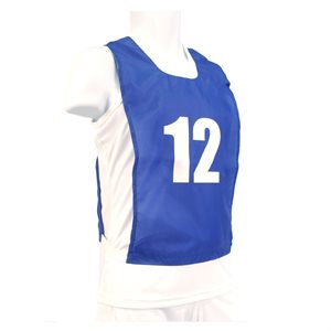 Ensemble de 15 dossards en nylon numérotés bleu pour enfants 