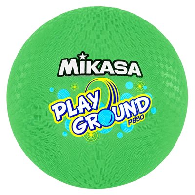Ballon de jeu en caoutchouc vert fluo Mikasa® «PlayGround», 21,5 cm (8,5") Ballon de jeu en caoutchouc vert fluo Mikasa® «PlayGround», 21,5 cm (8,5")
