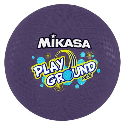 Ballon de jeu en caoutchouc mauve Mikasa® «PlayGround», 21,5 cm (8,5") Ballon de jeu en caoutchouc mauve Mikasa® «PlayGround», 21,5 cm (8,5")