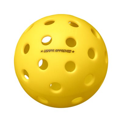 Balle de pickleball extérieur officielle en plastique Onix jaune, 6 cm (2-½") Balle de pickleball extérieur officielle en plastique Onix jaune, 6 cm (2-½")