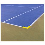 Ensemble de 12 marqueurs jaunes de lignes jeu de terrain pickleball