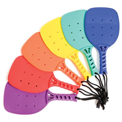 Ensemble de 6 raquettes de pickleball en plastique, 38 cm (15") Ensemble de 6 raquettes de pickleball en plastique, 38 cm (15")